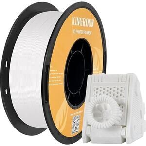 Kingroon High Speed PLA 3D Printer Filament 1.75mm Rapid Filament 1kg | White
